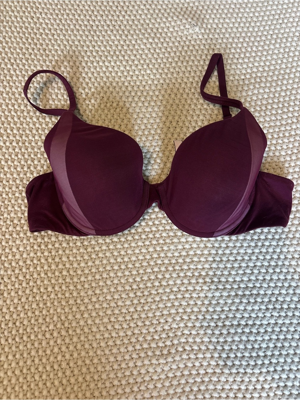 Victoria's Secret Plum Toned Molded Push-Up Bra Size 36B